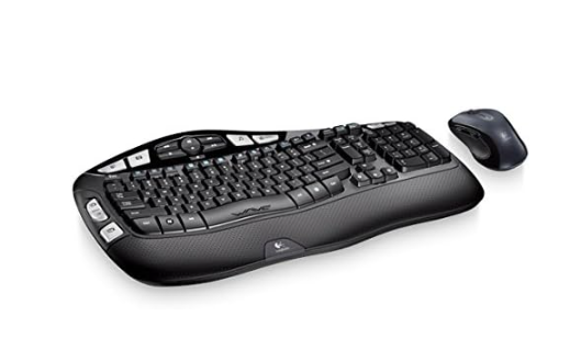 Logitech MK550 Wireless Wave K350 Keyboard and Mouse Combo BLACK Like New