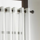 CURTAINWORKS 1PC 59"X144" SOHO WINDOW CURTAIN PANEL WHITE ঘণ্টা - Brand New