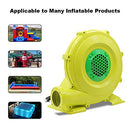 SAYOK ELECTRIC AIR BLOWER FAN 750 WATT 1HP COMMERCIAL BOUNCER - YELLOW/GREEN - Like New