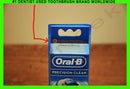 ORAL-B EB20-4 PRECISION CLEAN ELECTRIC TOOTHBRUSH 4 REPLACEABLE BRUSH HEADS - Like New