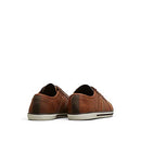 KENNETH COLE REACTION CROWN-ED KING LOW TOP SNEAKER COGNAC SIZE 9 - BROWN - Like New