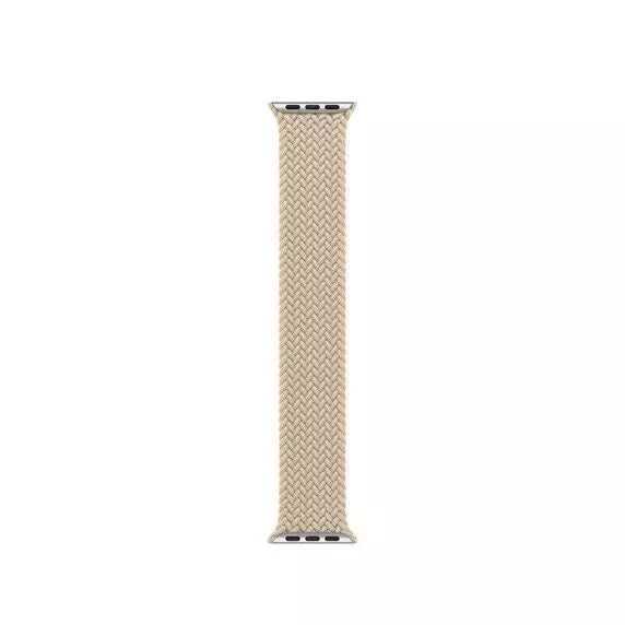 APPLE WATCH BRAIDED SOLO LOOP 41MM - SIZE 6 - BEIGE - Like New