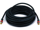 MONOPRICE 35FT COAXIAL AUDIO/VIDEO RCA CL2 RATED CABLE RG6/U 75OHM BLACK - Brand New