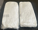 ZIBROGES GOOSE FEATHER PILLOW QUEEN SIZE PACK OF 2, WHITE - WHITE - Brand New