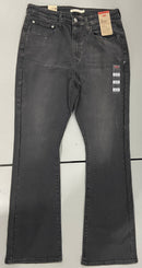 LEVI'S 725 HIGH RISE BOOTCUT JEAN SIZE 33X32 - SOFT BLACK/NOSTALGIC NIGHT STRIPE - Brand New