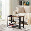/N Industrial Style Shoe Changing Stool 3-Layer Shoe Rack Bench, 2 Mesh Racks - Brand New