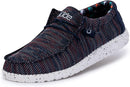 110352632 Hey Dude Wally Sox MEN Blue Orange Size 12 - Like New