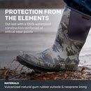 Grundéns Men's 12'' Deck Boot | Durable, Waterproof, 10 - Dark Brown - Like New