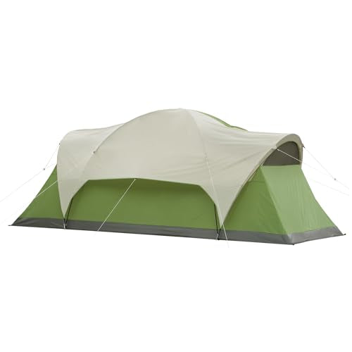 Coleman Montana 8-Person Family Tent with Rainfly Weatherproof - GREEN - Like New