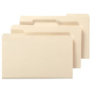 OFFICE DEPOT FILE FOLDERS 1/3 TAB CUT LEGAL SIZE 30% RECYCLED MATERIAL - MANILA - Like New