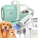 AFLOIA 6-IN-1 DOG GROOMING VACUUM KIT, PET CLIPPER & NAIL GRINDER, LM1 - GREEN - Like New