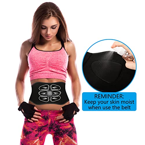 IGAVCPM ABS STIMULATOR EMS MUSCLE ABDOMINAL TRAINING BELT MH-1085 - BLACK - Like New
