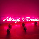 Neon Sign Always and Forever-Personalized Home LED Neon Light Signs B09VGM66P7 - Like New