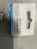 ADVANTUS TRANSLUCENT RETRACTABLE ID CARD REEL, 30" EXTENSION, RED, SINGLE - Like New