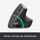 Logitech MX Vertical Wireless Mouse ERGONOMIC DESIGN REDUCES MUSCLE STRAIN - Brand New
