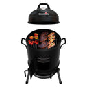 CHARBROIL CHAR-BROIL BULLET CHARCOAL SMOKER 16" - 18202075, BLACK - Like New