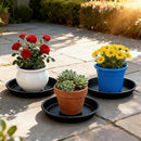 TITE Plant Saucer 16 inch, Heavy Large Planter Durable Thicker Plastic - Black - Brand New