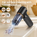 YIJU 4-IN-1 HANDHELD CAR & HOME VACUUM CLEANER, 12000PA, BLACK - BLACK/ORANGE - Like New