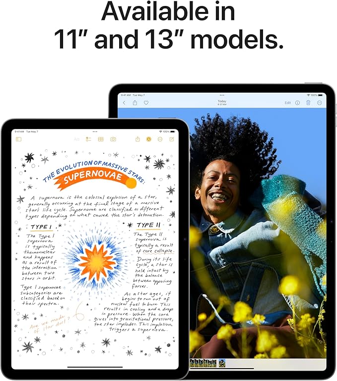 APPLE IPAD AIR 11" M2 RETINA DISPLAY 128GB WI-FI 6E — SPACE GRAY - Like New