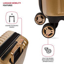 SWISSGEAR 7272 ENERGIE EXPANDABLE HARDSIDE LUGGAGE SPINNER WHEELS SA7272 - GOLD - Like New