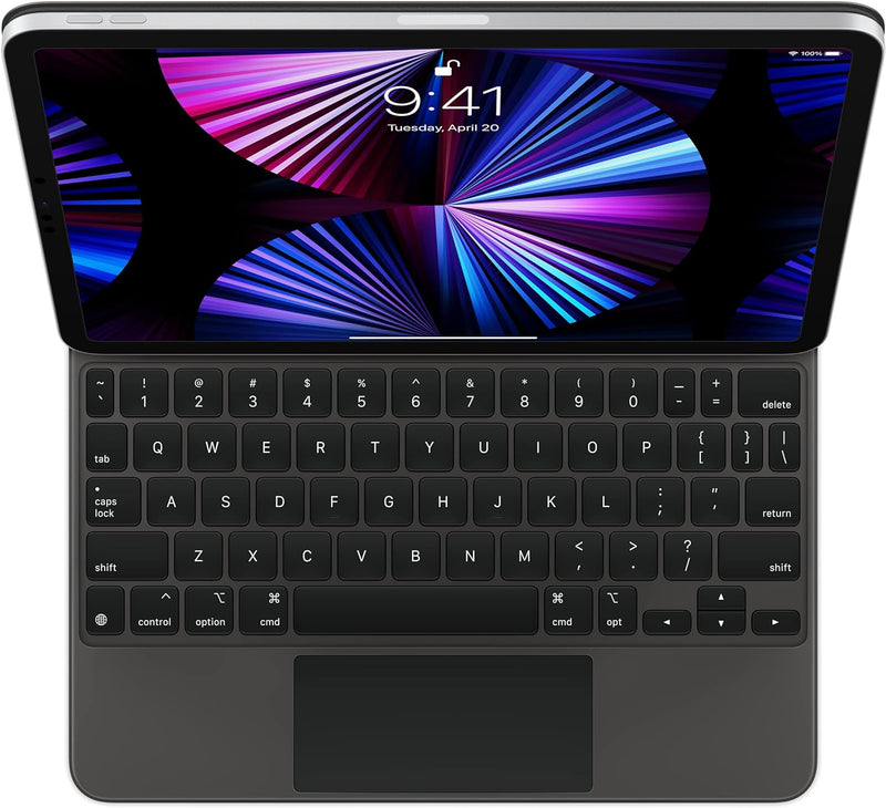 Apple Magic Keyboard: iPad Keyboard case for iPad Pro 11in, iPad Air US - Black - Like New