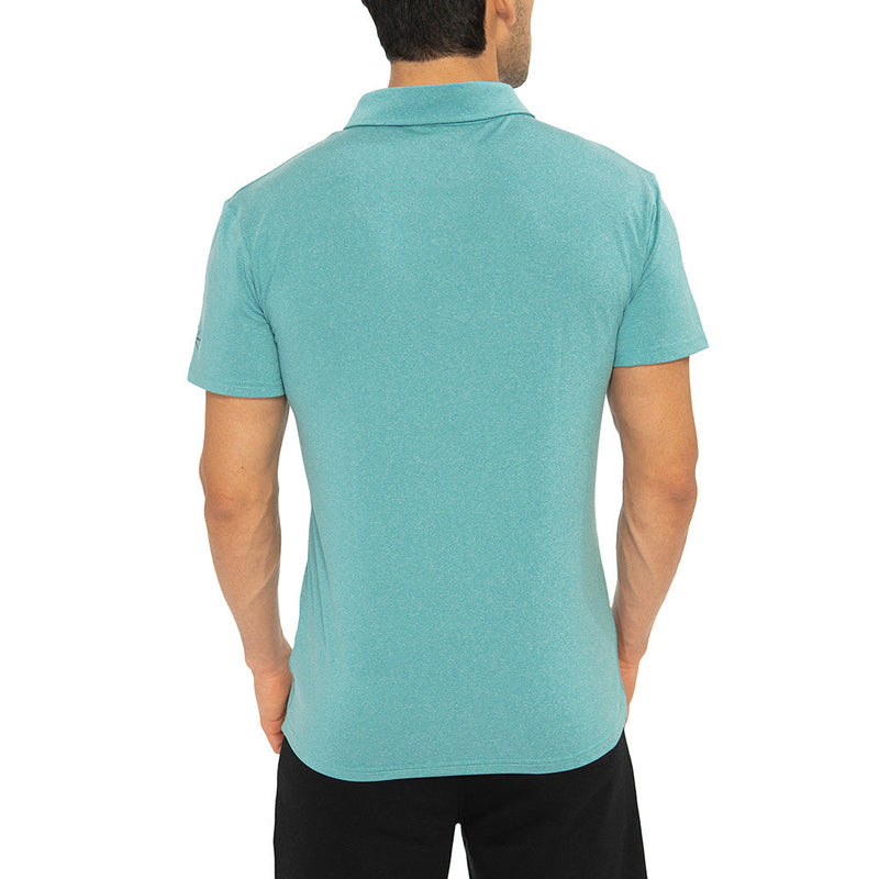 WARRIORS & SCHOLARS FAIRWAY S/S ACTIVE POLO - SIZE: MEN M - STONE BLUE - Brand New