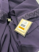 MAYA BROOKE PLUS SIZE LE BOS SATIN TRIM DUSTER JACKET SIZE: 16 W - EGGPLANT - Brand New