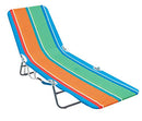 Rio Brands Lay Flat Backpack Beach Lounge Chair B07QDBRFSF - Orange and Green - Brand New