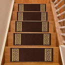 B079Q64W46 Stair Treads Wooden Steps 8.5” x 26” Slip Resistant Washable 13 Pack - Brand New