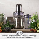 Breville BJE530BSS Juice Fountain Cold Plus, 70 fl oz, Brushed Stainless Steel - Brand New