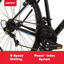 HUFFY ALPINE MOUNTAIN BIKE - 26” WHEELS - 15 SPEEDS - BLACK - Like New