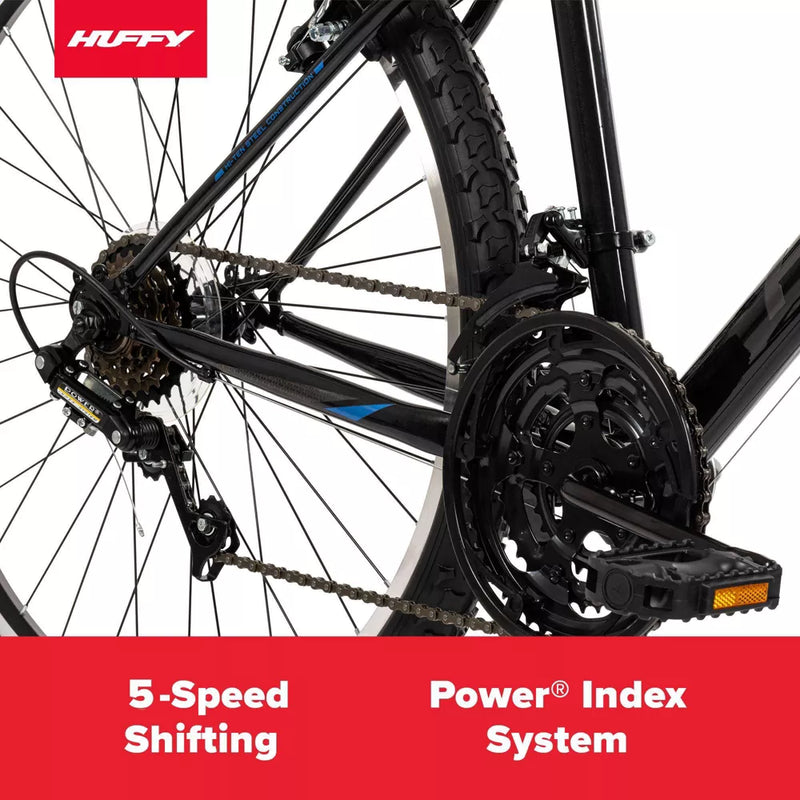 HUFFY ALPINE MOUNTAIN BIKE - 26” WHEELS - 15 SPEEDS - BLACK - Like New