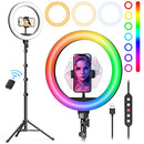 Weilisi 10" Selfie Ring Light with Tripod Stand, 72'' Tall - Scratch & Dent