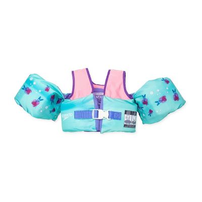 SPEEDO SPLASH JAMMER - TEAL/PINK: YOUTH LIFE JACKET VESTS 33-55 LBS - TEAL/PINK - Like New