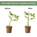 Tingyuan Garden Stakes 25 Pack Tomato Stakes Plant Sticks with 100 Ties - 36" - Like New