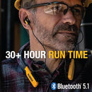 DEWALT HEAVY DUTY BLUETOOTH NECKBAND HEADPHONES WIRELESS NECKBAND - YELLOW - Like New