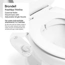BRONDELL FRESH SPA ADJUSTABLE BIDET ATTACHMENT FSA-15 TOILET SEATS - WHITE - Like New