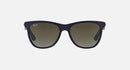 RAY BAN RB4184 895/96 54-17 MATTE BLUE FRAME BLUE GRADIENT GRAY 54MM - BLUE/GRAY - Like New
