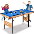 SERENELIFE ERENELIFE 4.5FT FOLDING POOL TABLE, 55IN, SLPTB56 - - Scratch & Dent