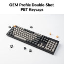 KEYCHRON C2 PRO WIRED FULL SIZE KEYBOARD QMK/VIA TACTILE BROWN SWITCH- BLACK - Like New