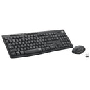 LOGITECH WIRELESS MOUSE KEYBOARD COMBO SILENTTOUCH OPTICAL TRACKING - BLACK - Brand New