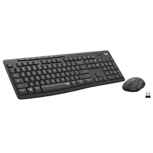 LOGITECH WIRELESS MOUSE KEYBOARD COMBO SILENTTOUCH OPTICAL TRACKING - BLACK - Brand New