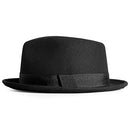 AKIO&AQUIRAX Fedora Hats Wool Mens Dress Brim Classic Felt Fedora B0B5T7JN7H - Brand New