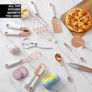 COOK WITH COLOR KITCHEN GADGET, COPPER PLATED STAINLESS STEEL, COPPER WHITE - Like New