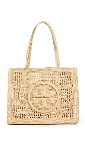 158040 TORY BURCH WOMEN'S ELLA HAND CROCHETED SMALL TOTE - NATURAL - Brand New