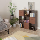 AMAZON BASICS STORAGE CUBE SHELF ORGANIZER, 9 CUBES, PB-0559ES - ESPRESSO - Like New