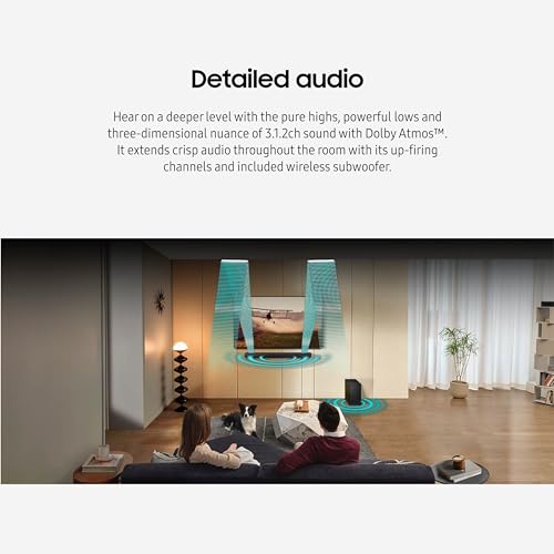 SAMSUNG QS730D 3.1.2CH SOUNDBAR WIRELESS DOLBY ATMOS AUDIO SUBWOOFER - BLACK - Like New