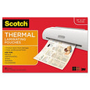 Scotch TP385625 Menu Size Thermal Laminating Pouches 3 mil 17 1/2 x 11 1/2 - Brand New
