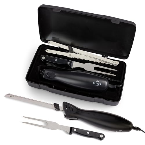 ELITRA HOME PROFESSIONAL GRADE ELECTRIC KNIFE WT-98-10 - BLACK - Like New