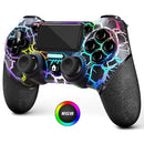 P4 WIRELESS CONTROLLER FOR PS4 WITH NON-SLIP GRIP, 3.5MM AUDIO JACK- LIGHT BLACK - Like New